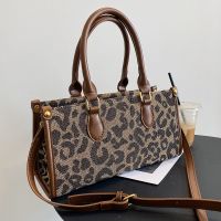 Large-capacity Handbags Bags 2021 New Fashion Niche Design Messenger Leopard Print Texture Portable Large Bag main image 4