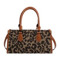 Large-capacity Handbags Bags 2021 New Fashion Niche Design Messenger Leopard Print Texture Portable Large Bag main image 3