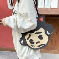 Korean Vintage Cartoon Bag Female Japanese Retro College Style Cute One-shoulder Armpit Bag main image 6