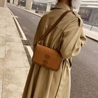 Texture Casual Small Bags Women's 2021 New Trendy Style Internet Celebrity Autumn And Winter Shoulder Bag Simple Retro Messenger Bag main image 6