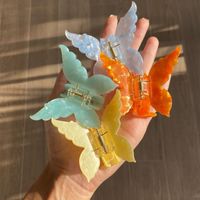 Korea Acetate Sheet Fresh Color Catch Clip Large Butterfly Hairpin Girl Princess Hair Catch main image 1