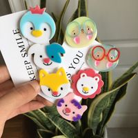 Korean Cartoon Hair Accessories Girl Cute Acrylic Hairpin Cute Pet Animal Bangs Clip Hairpin main image 6