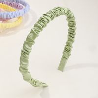 Simple Candy-colored Pleated Headband Set main image 1