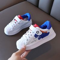 Primavera Y Otoño Nueva Versión Coreana De Zapatillas De Deporte De Monstruo De Dibujos Animados Para Niños Zapatos Blancos sku image 9