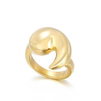 European And American Design Fashion Creative Geometric Ring Titanium Steel Retro Ring Women Wholesale sku image 5
