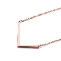 Titanium Steel 18K Gold Plated Fashion Letter Necklace sku image 6
