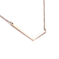 Acier Au Titane Plaqué Or 18K Placage Lettre Collier sku image 9