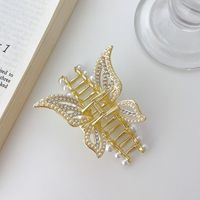 Korean Version Of Fairy Temperament Alloy Swan Butterfly Hairpin Plate Hair Catch Clip Shark Clip Back Of Head Hair Catch main image 3