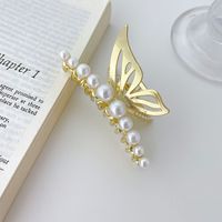 Korean Version Of Fairy Temperament Alloy Swan Butterfly Hairpin Plate Hair Catch Clip Shark Clip Back Of Head Hair Catch main image 5