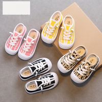 Baby One-foot Soft-soled Canvas Shoes Autumn 2021 New Leopard Print Casual Shoes Low-top Sneakers main image 1