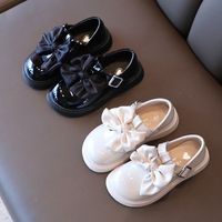 Spring And Autumn New Girls Bow Leather Shoes Fashion Soft Sole Shoes main image 3