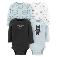 Long-sleeved Mixed Color Triangle Romper Romper Suit sku image 6