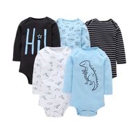 Autumn Baby One-piece Long-sleeved Female Baby Triangle Romper sku image 1