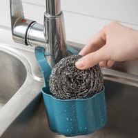 Faucet Drain Rack Sink Drain Rack Sink Hanging Bag Dishwashing Sponge Storage Rack Storage Basket sku image 1