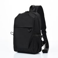 Men's Chest Bag Business Casual Large Capacity Outdoor Travel Portable Earphone Hole Shoulder Bag Wholesale sku image 2