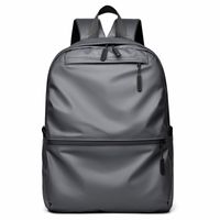 New Arrivals Fashion Texture Backpack Men's Student School Bag Casual Computer Bag Backpack sku image 1