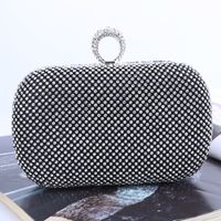 Diamond-studded Dinner Bag Creative Hand-held Evening Bag Handmade Rhinestone Banquet Bag sku image 1