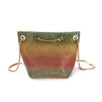 Portable Dinner Bag Diamond Evening Bag Bucket Clutch Multifunctional Rainbow Element sku image 3