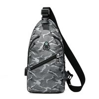 Wholesale New Fashion Men's Shoulder Messenger Bag Shoulder Bag Korean Leisure Chest Bag Men's Bag sku image 3