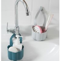 Faucet Drain Rack Sink Drain Rack Sink Hanging Bag Dishwashing Sponge Storage Rack Storage Basket main image 5