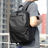 New Arrivals Fashion Texture Backpack Men's Student School Bag Casual Computer Bag Backpack main image 4