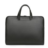 Portable Laptop Bag Autumn Pu Fashion Simple Black Men's Handbag main image 6
