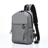 Men's Chest Bag Business Casual Large Capacity Outdoor Travel Portable Earphone Hole Shoulder Bag Wholesale main image 1