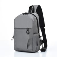 Men's Chest Bag Business Casual Large Capacity Outdoor Travel Portable Earphone Hole Shoulder Bag Wholesale main image 2