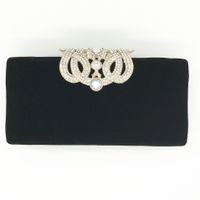 Clutch Mit Strass-krone Abendtasche Aus Flanell main image 3