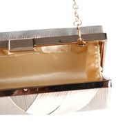 Black Silver Gold Solid Color Evening Bags main image 3