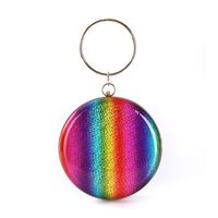 Handheld Dinner Bag Round Evening Bag Clutch Clutch Rainbow Element Small Round Bag main image 1