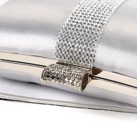 Nuevo Bolso De Cena De Diamantes Bolso De Mano De Banquete De Diamantes De Imitación Hecho A Mano Bolso De Mano Clásico En Forma De Almohada main image 4