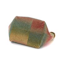 Portable Dinner Bag Diamond Evening Bag Bucket Clutch Multifunctional Rainbow Element main image 5