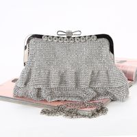 Kreative Diamantbesetzte Dinner-tasche Handgemachte Abendtasche Strass-clutch main image 1