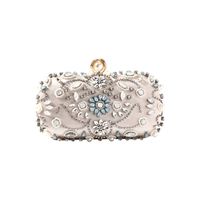 Diamonds Handmade Bead Embroidery Dinner Clutch Bag Rhinestone Evening Bag main image 1