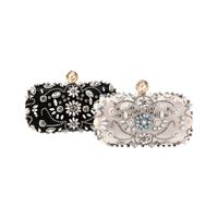 Diamanten Handgemachte Perlenstickerei Dinner Clutch Tasche Strass Abendtasche main image 5