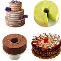 Stainless Steel Cake Mould Biscuit Mould Cake Mould Diy Baking Tool Kit Round 5 Piece Set main image 4