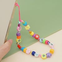 New Niche Design Boho Christmas Elements Acrylic Bucket Beads Anti-lost Mobile Phone Chain main image 4