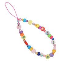 New Niche Design Boho Christmas Elements Acrylic Bucket Beads Anti-lost Mobile Phone Chain main image 6