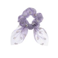 Streamer Short Hair Rope Female Hair Ring Small Silk Scarf Hair Accessory Small Daisy Simple Girl Head Rope main image 6