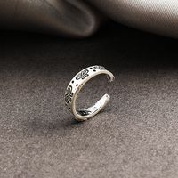 Cross-border Distressed Retro Engraving Butterfly Ring Retro Niche Design Personality Ring main image 1