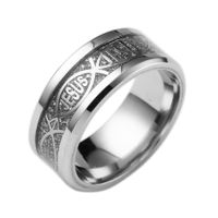Cross-border European And American Simple Stainless Steel Ring Halloween Jewelry Christmas Ornaments main image 1