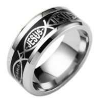 Cross-border European And American Simple Stainless Steel Ring Halloween Jewelry Christmas Ornaments main image 4