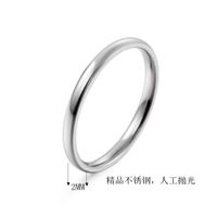 Fashion Jewelry 2mm Wide Stainless Steel Fingertip Ring Tail Ring Wholesale main image 3