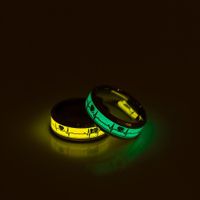Orange And Blue Luminous Ecg Couple Ring Cross-border Hot Hipster Heartbeat Ornament Factory Wholesale Jewelry main image 3