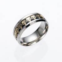 European And American Cross-border Skull Personalized Ring Finger Stainless Steel Ring main image 3