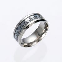 European And American Cross-border Skull Personalized Ring Finger Stainless Steel Ring main image 4