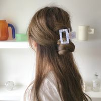 Herbst / Winter Neuer Stil Koreanischer Acryl-haarschmuck Mädchen Haarnadel Mittlere Durchbohrte Luftqualität Weiblicher Haarfang main image 3
