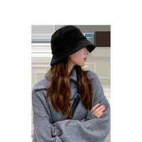 Pure Color Hat Korean Fashion Trend Split Corduroy Fisherman Hat main image 3