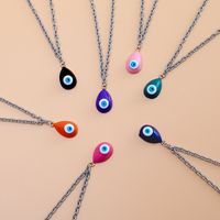 New Devil's Eye Pendant Stainless Steel Chain Necklace Ladies Jewelry Wholesale main image 1